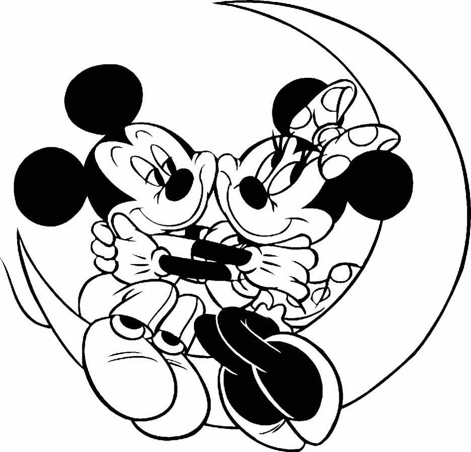 Gambar 10 Mewarnai Gambar Mickey Mouse Pemandangan Kartun Masjid