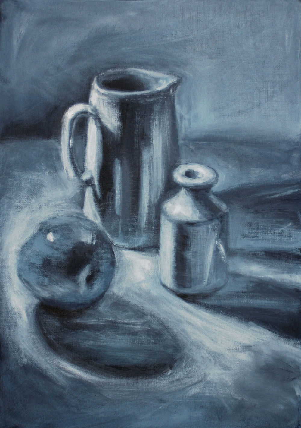 annipainting Project 2, Exercise 8 & 9, Tonal Study on a White Ground