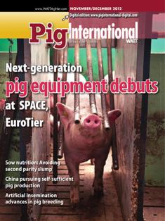 Pig International. Nutrition and health for profitable pig production 2012-07 - November & December 2012 | ISSN 0191-8834 | TRUE PDF | Bimestrale | Professionisti | Distribuzione | Tecnologia | Mangimi | Suini
Pig International  is distributed in 144 countries worldwide to qualified pig industry professionals. Each issue covers nutrition, animal health issues, feed procurement and how producers can be profitable in the world pork market.