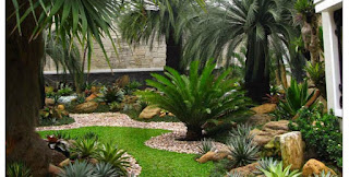 Taman Modern Minimalis jasa tukang taman surabaya