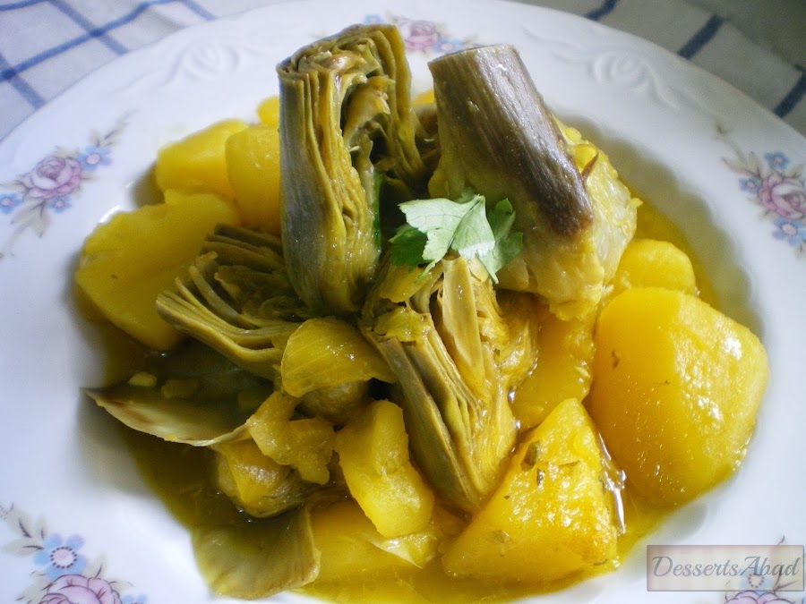 Patatas con alcauciles