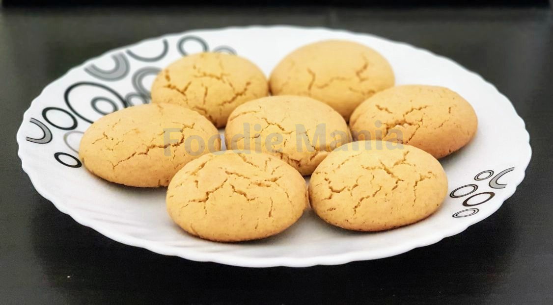EGG LESS CUSTARD POWDER COOKIES
