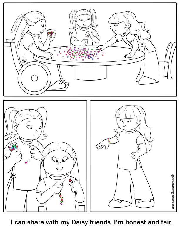 Daisy Coloring Pages 10 Girl Scout Daisy Petals Coloring