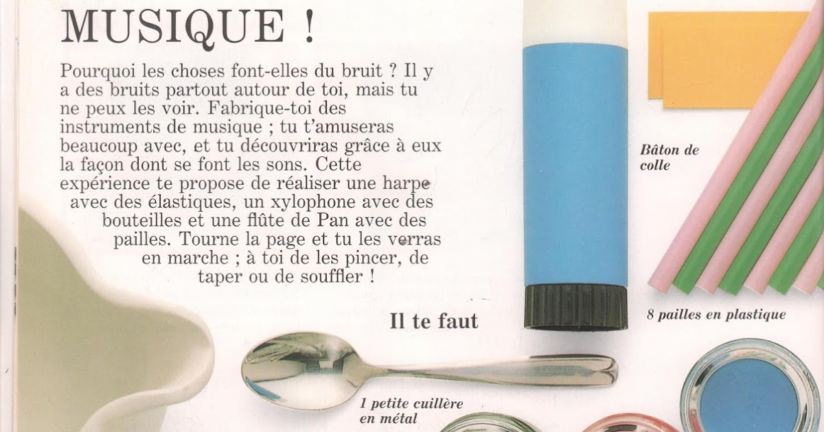 Leçons de choses Musique ! (harpe, flûte de Pan, xylophone