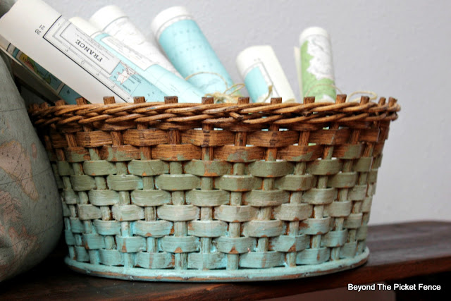 Update a Thrift Store Basket with Paint for Spring
