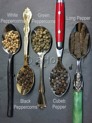 White, Black, Green, Cubeb & Long Pepper White, Black, Green, Cubeb & Long Pepper