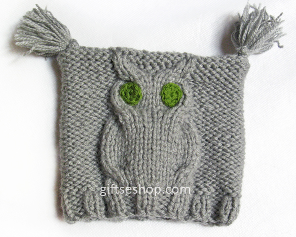 pattern for baby hat, knit owl pattern, baby owl hat