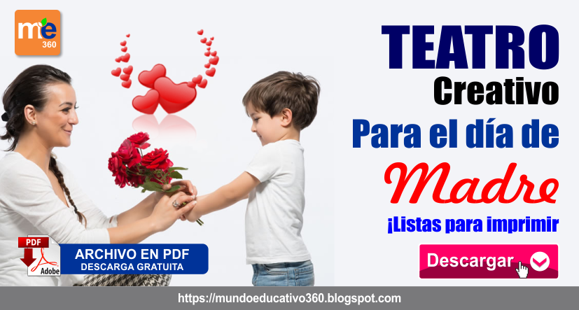 Creativo TEATRO Para el día de MADRE ¡Lista para IMPRIMIR!