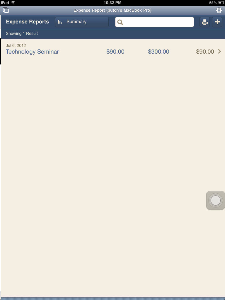 The Mac Office: Expense Report: FileMaker Pro 12 Starter Solution