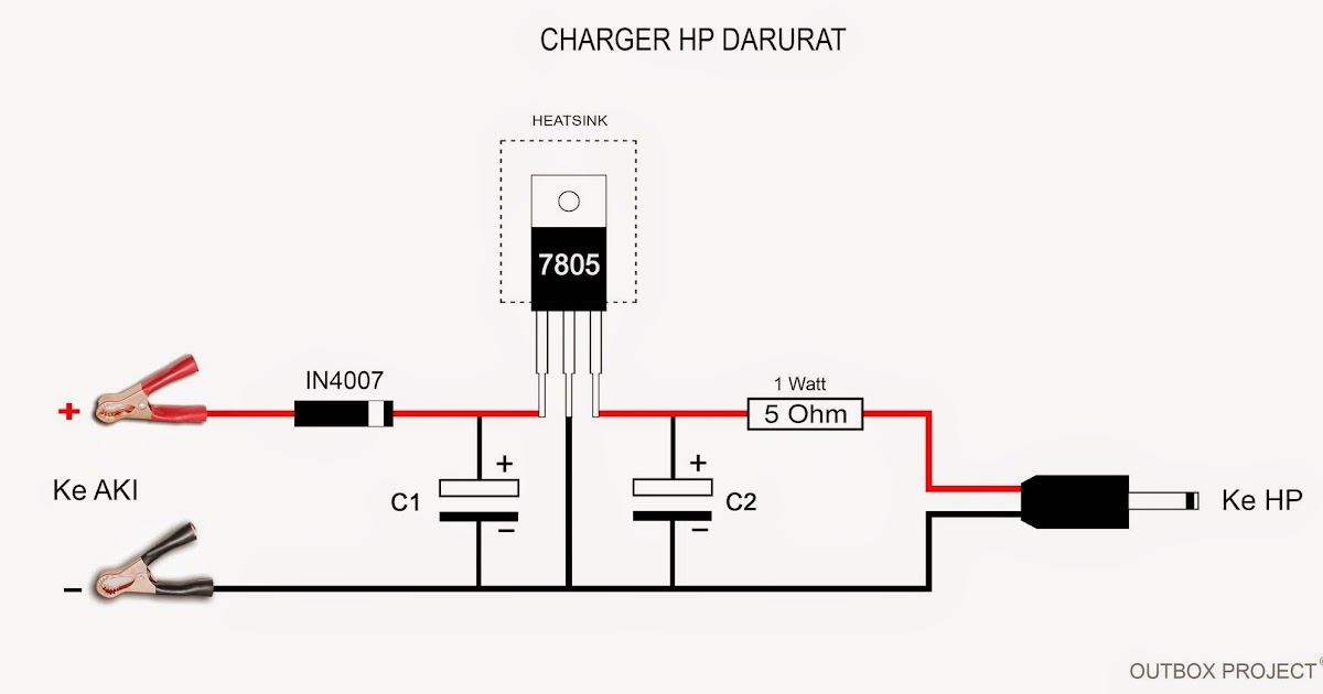 outbox project charger hp darurat dengan aki motor outbox project charger hp darurat dengan aki motor