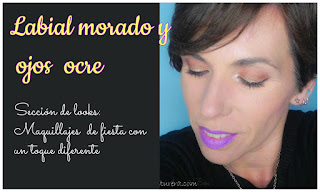 Maquillajes de fiesta con un toque diferente (III): Labial morado y ojos ocre portadilla