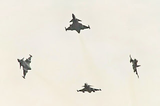 A group of SAAF Gripens in flight