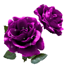 Lindas Gifs e Imagens: Flores Roxas e Lilases em Png e Glitters