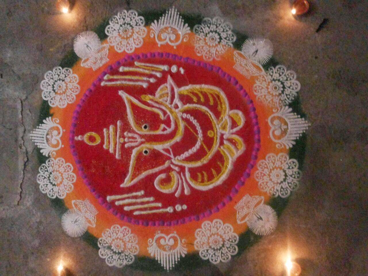 Ganesha Rangoli 17