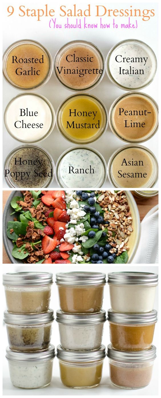 9 Staple Salad Dressings You Should Know How to Make FoodGaZm..