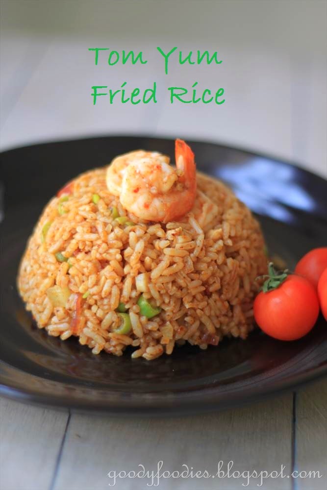 GoodyFoodies Recipe Tom Yum Fried Rice with King Prawns