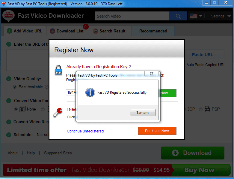Fast Video Downloader Serial Key