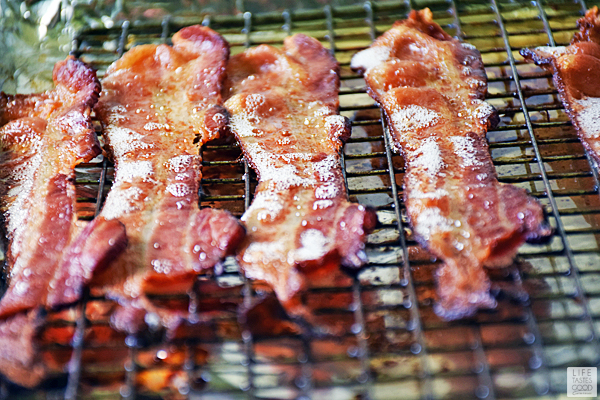 Oven baked bacon is easy to make and clean-up is a breeze