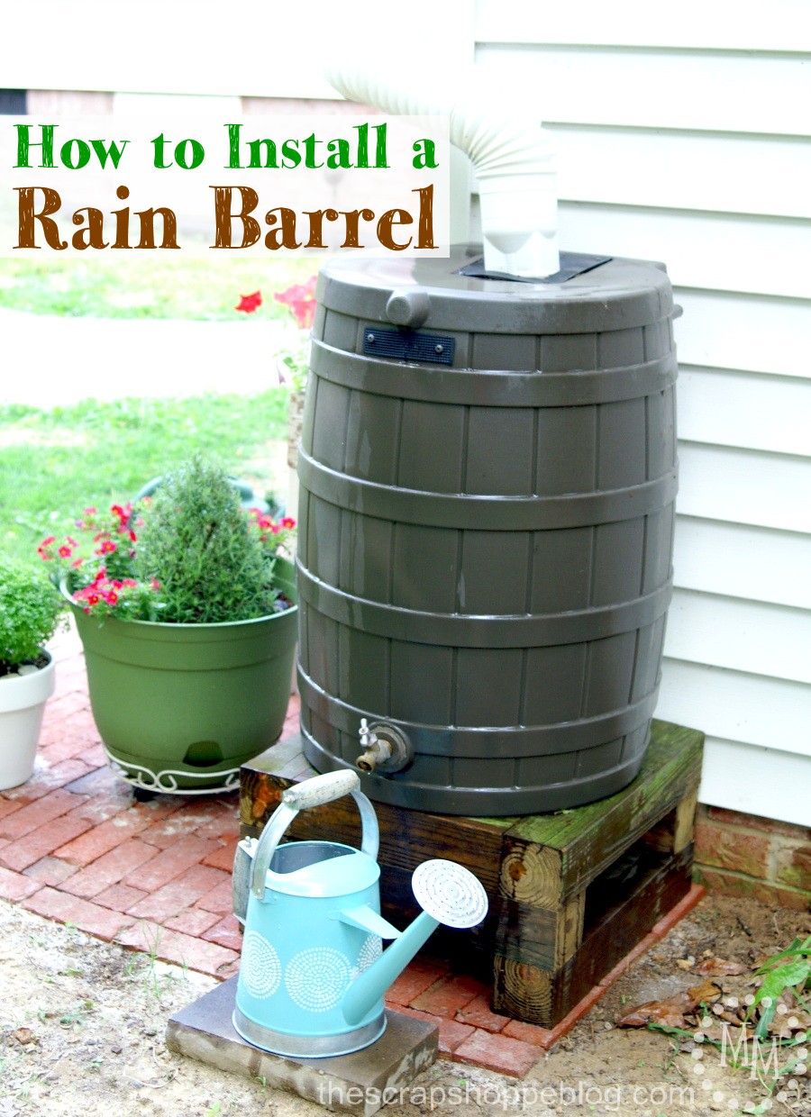 hot to install rain barrel