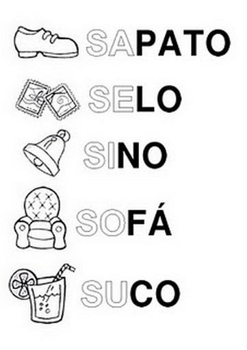 SILABÁRIO ALFABETO ILUSTRADO "A" a "Z" ATIVIDADES LETRAS ANIMAIS E