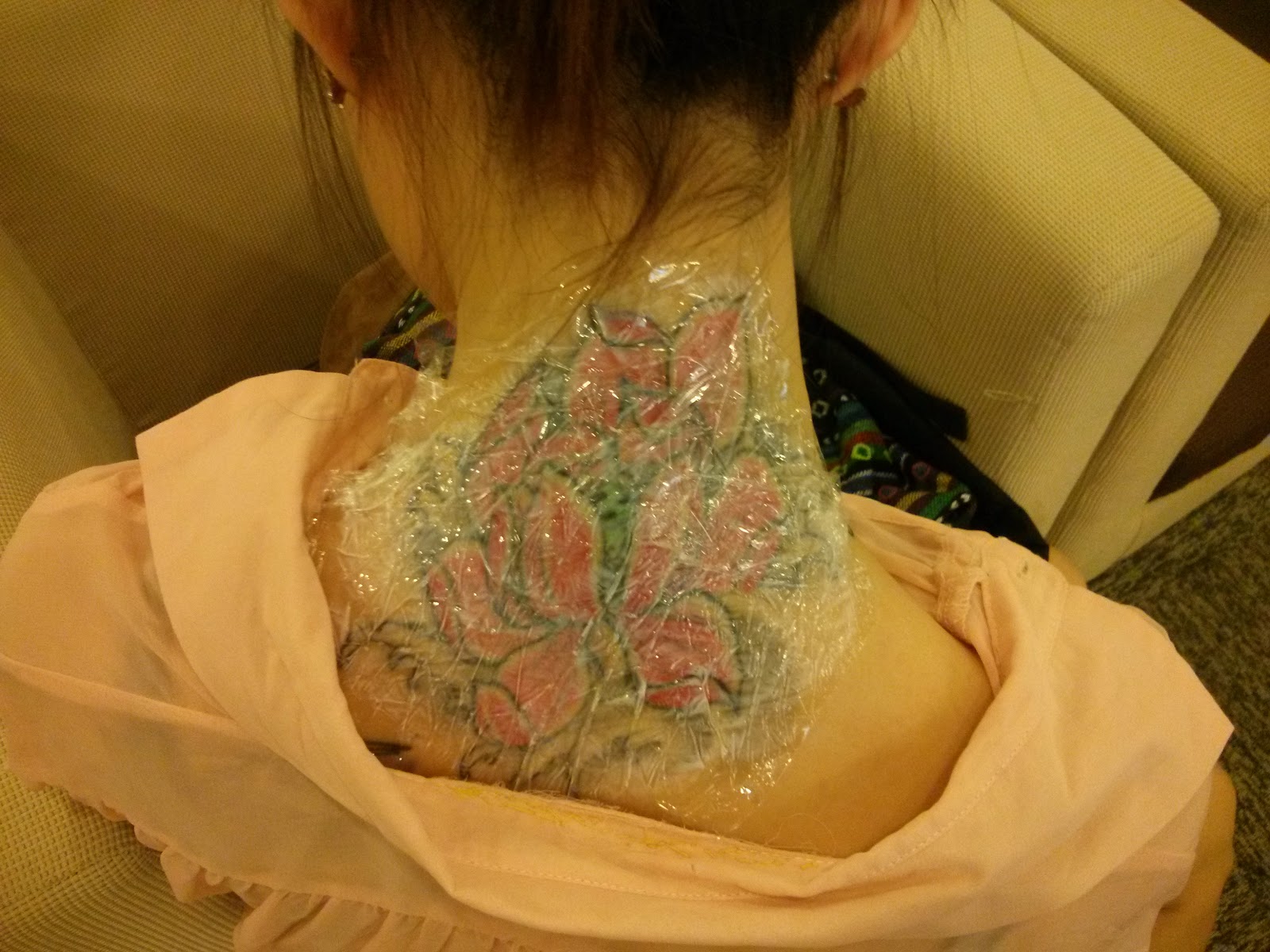 Removing the left over - Tattoo Removal Process: March 4 