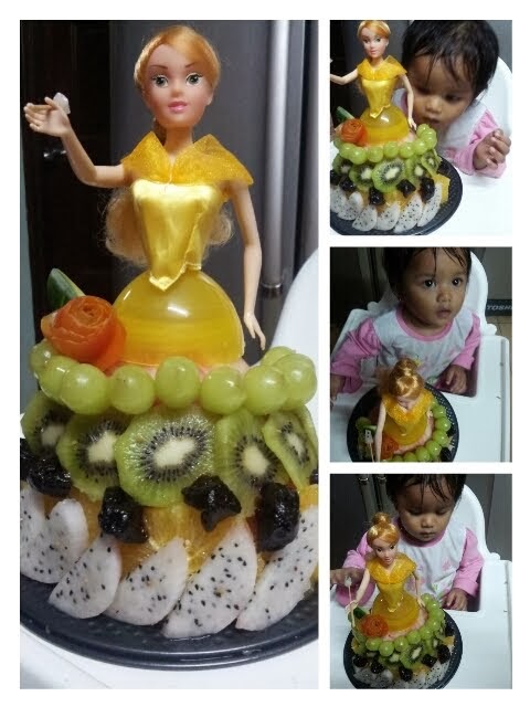 Ufairah 1st Year Old Birthday :: Pure Fruit Cake