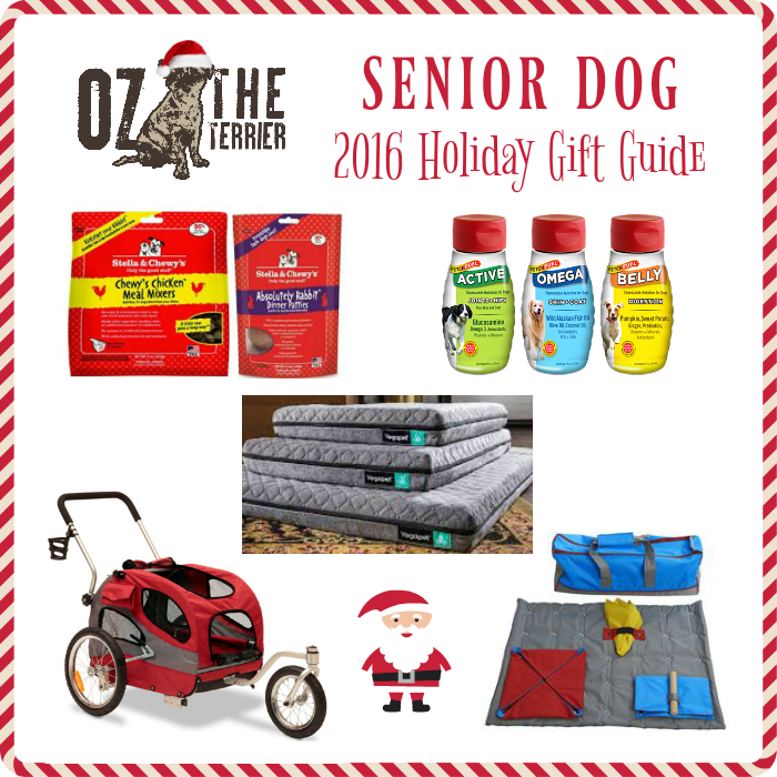 2016 Senior Dog Holiday Gift Guide Oz the Terrier Lifestyle Dog Blog