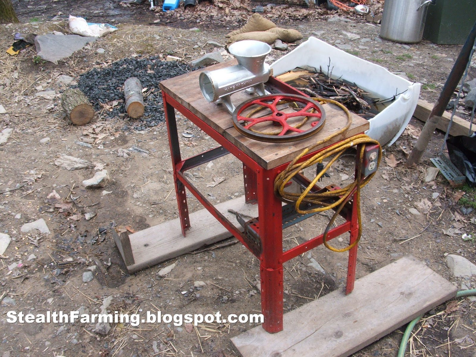 Stealth Farming Hillbilly Ingenuity Meat Grinder