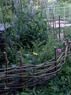 Handmade wattle fence