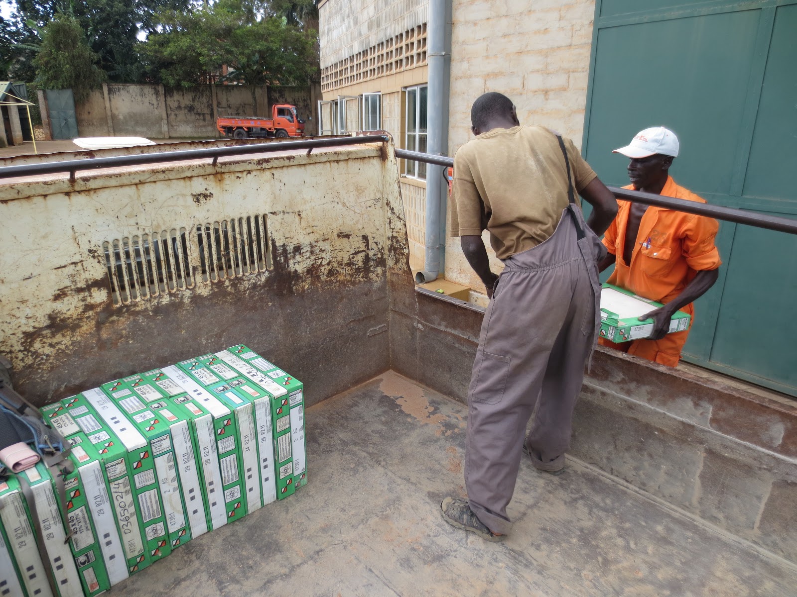 Carol's In Uganda TILE, TILE WHERE CAN YOU BE???? THERE IT IS, THERE