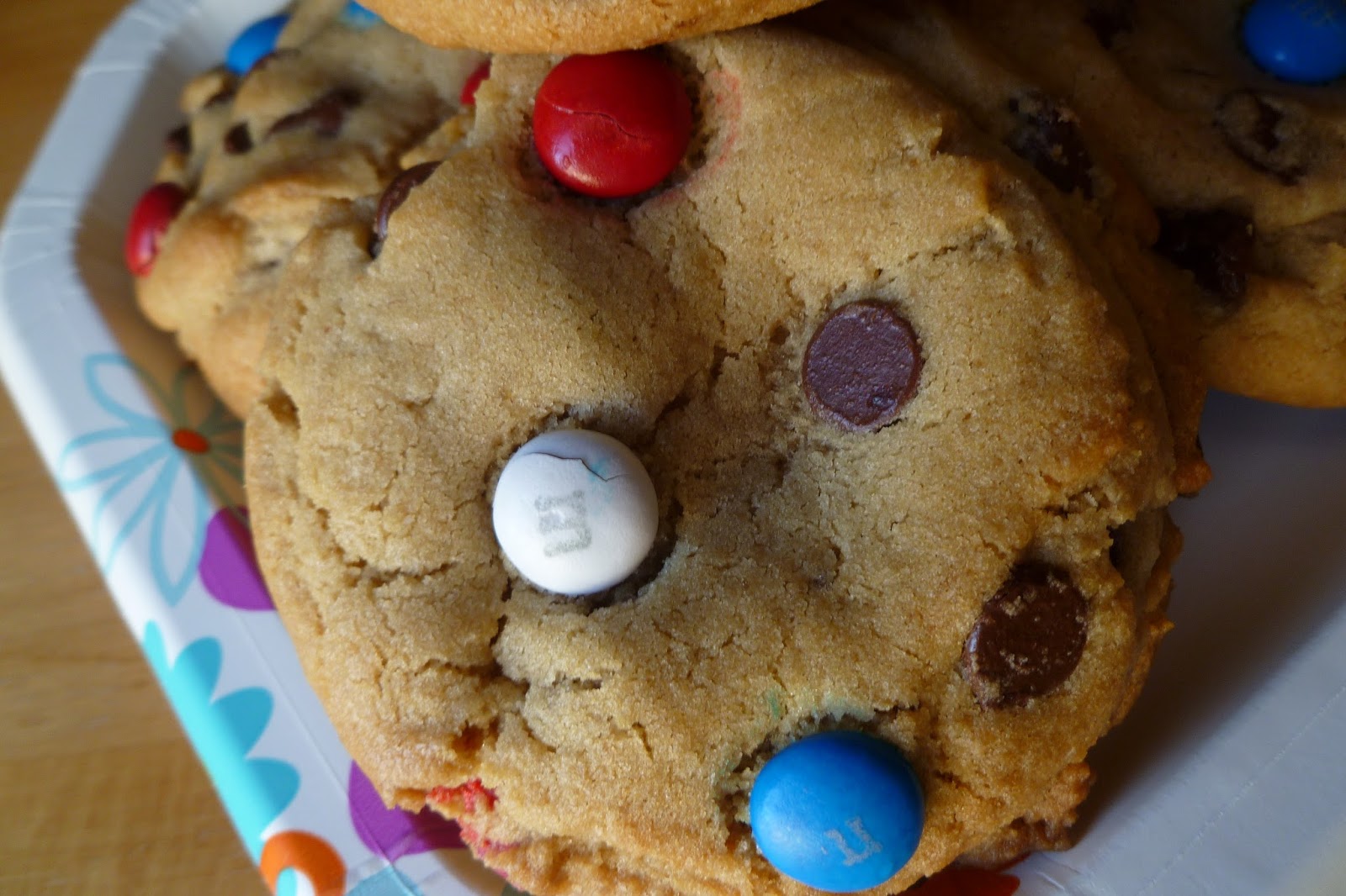 Bakery Style Giant M&M Cookies - Recipes For Holidays