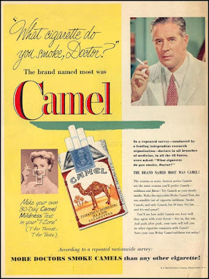 More Doctors Smoke Camels than any other cigarette