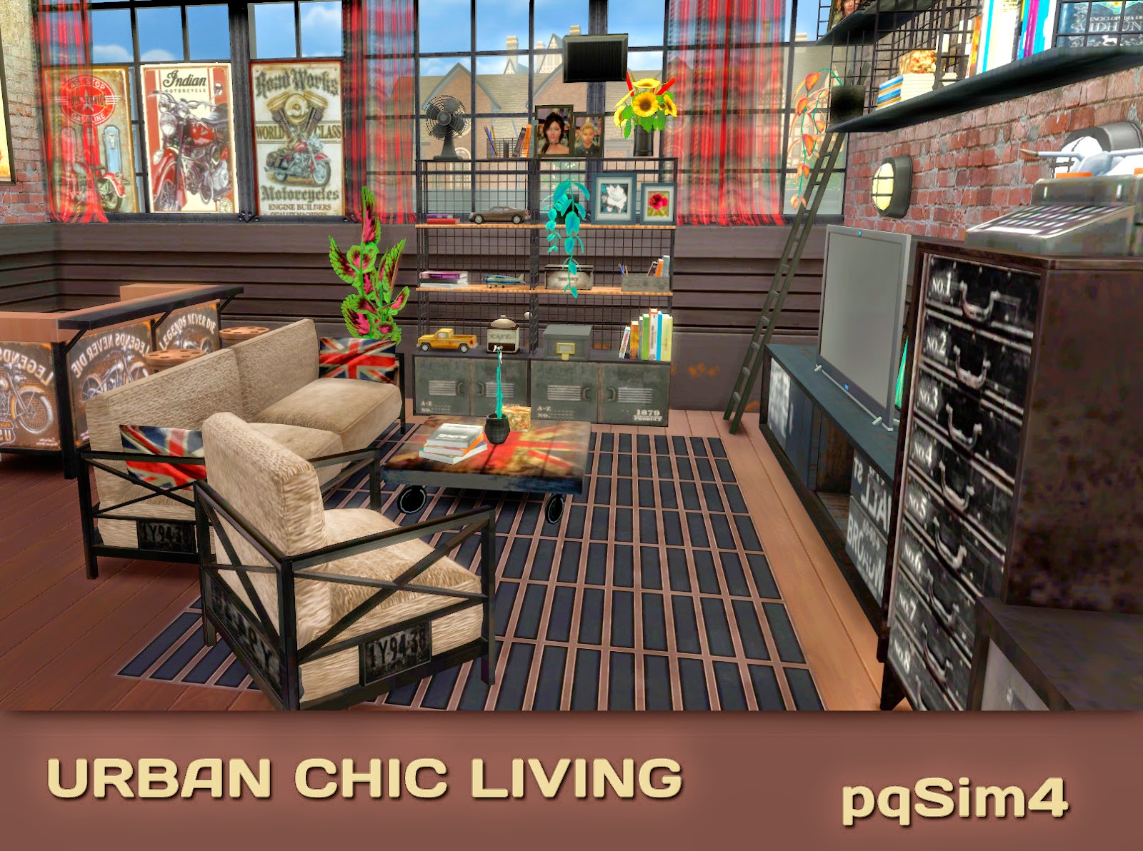 Pqsim4 Urban Chic Loft Sims 4 Custom Content - vrogue.co