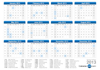 Calendar 2013 de pe www.calendar-365.com
