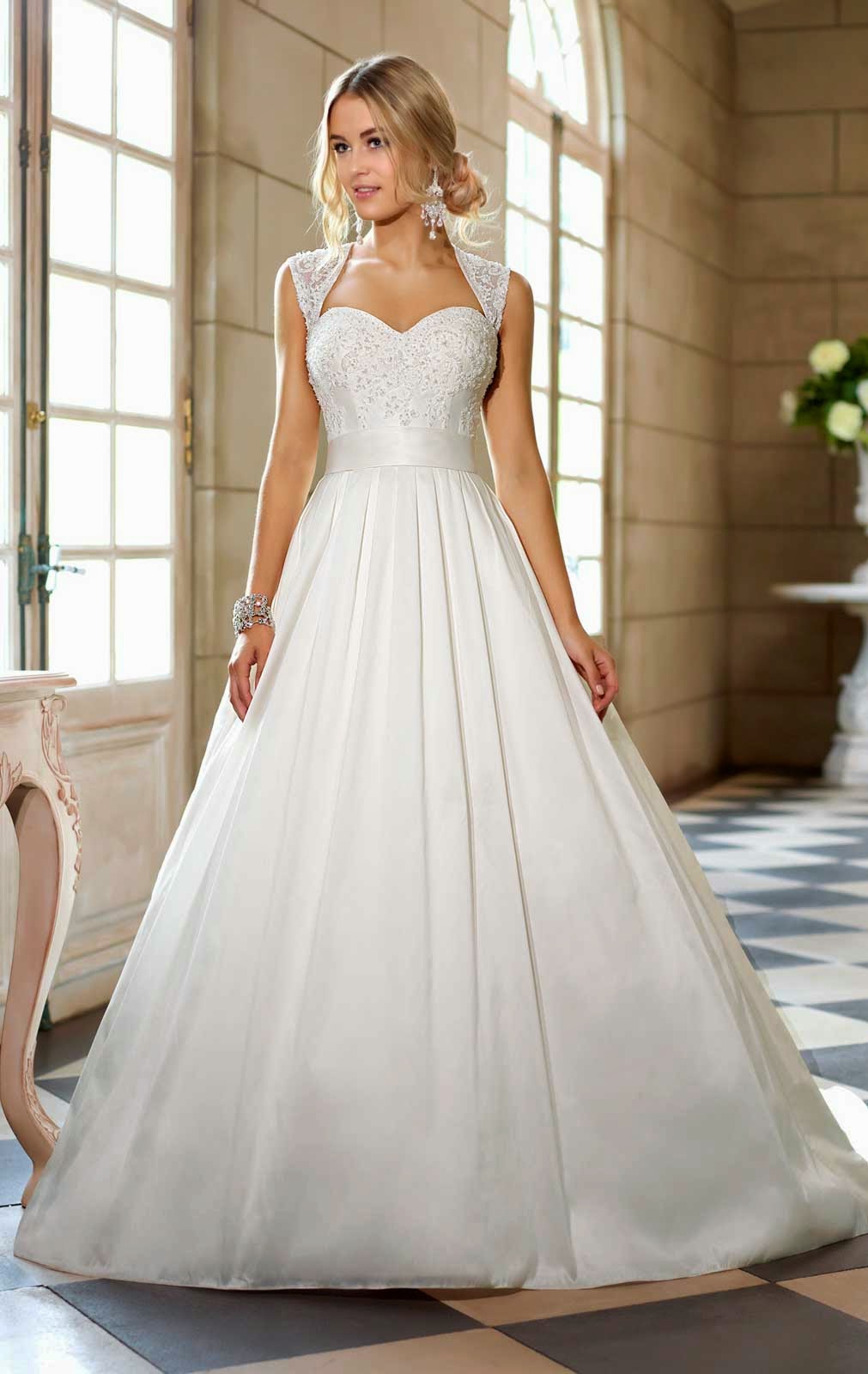 White Wedding Dresses with Bling Ideas