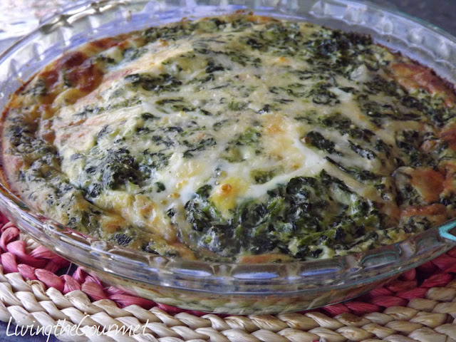 ~ no crust! – quick and easy spinach quiche ~