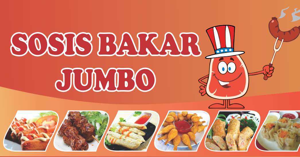 Vector Sosis Bakar Dengan