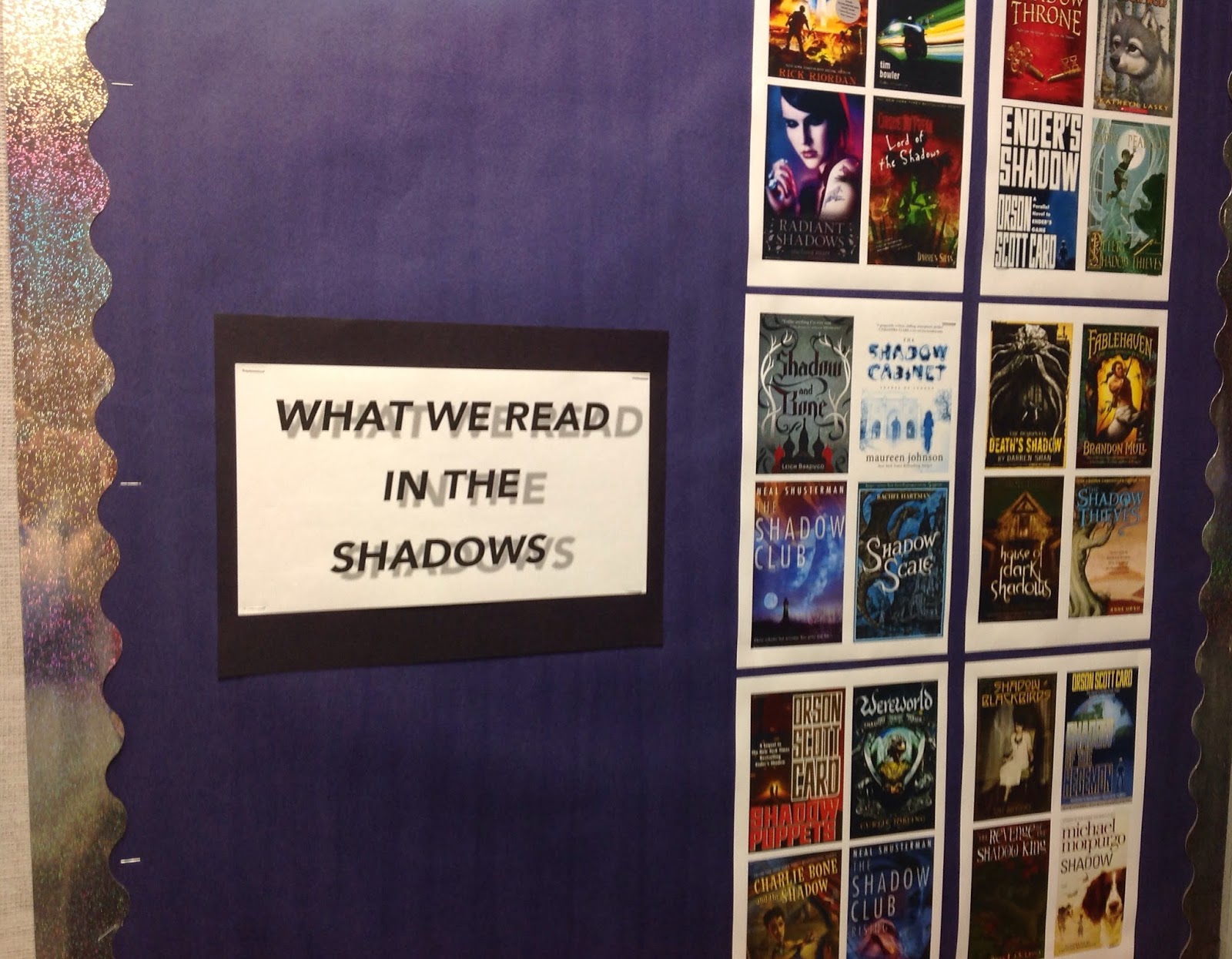 DCG Middle School Library: November Library Displays