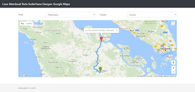 Cara Membuat Rute Sederhana Dengan Google Maps