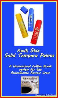 Kwik Stix Solid Tempera Paints (A Schoolhouse Crew Review) on Homeschool Coffee Break @ kympossibleblog.blogspot.com