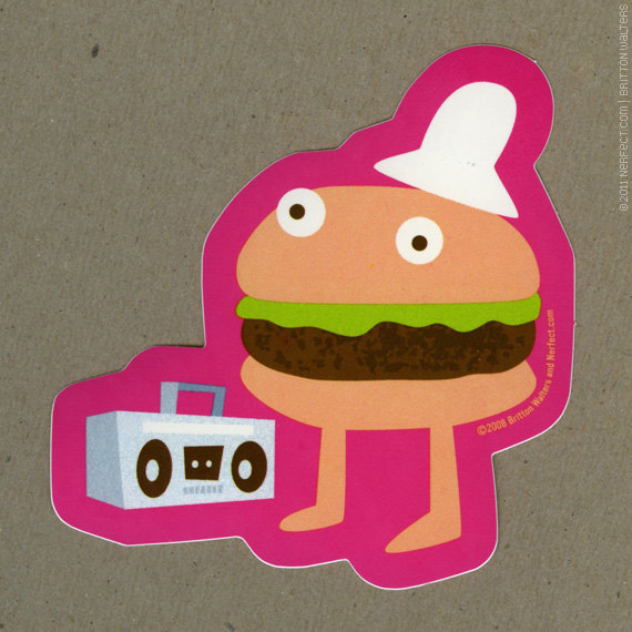 NateFullerArt BOOMBOX BURGERS & SWITCHBLADE HOT DOGS!