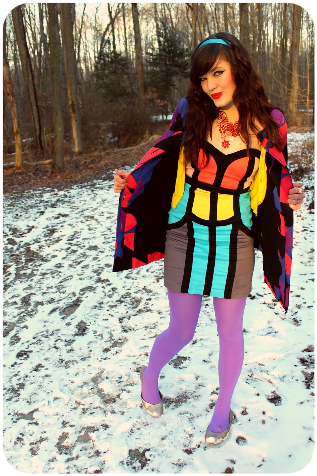 Butterflies On Mars: Mondrian meets colorful colorblock style!