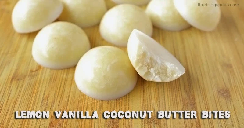 These bite-sized coconut butter treats are buttery, fragrant, and filled with healthy fats and fiber to keep you satiated when a sugar or carbohydrate craving strikes. Make a batch in minutes, pop them in the freezer for thirty minutes, then enjoy! (Vegan, Dairy-Free, Gluten-Free)