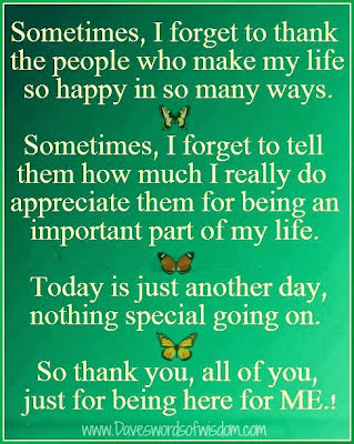 Daveswordsofwisdom.com: Thank You For Being There For Me