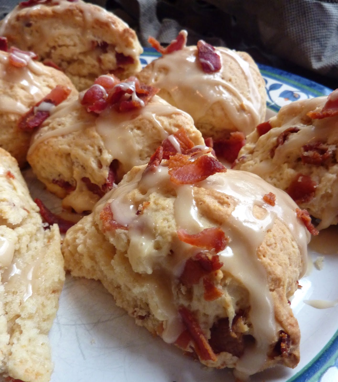 THE BOOK OF BARKLEY Sunday Eats Maple Bacon Scones with Whiskey Glaze