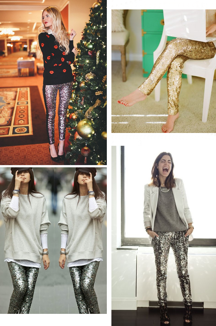Fluffy Sweater, Sequined Leggings - THE STYLING DUTCHMAN.