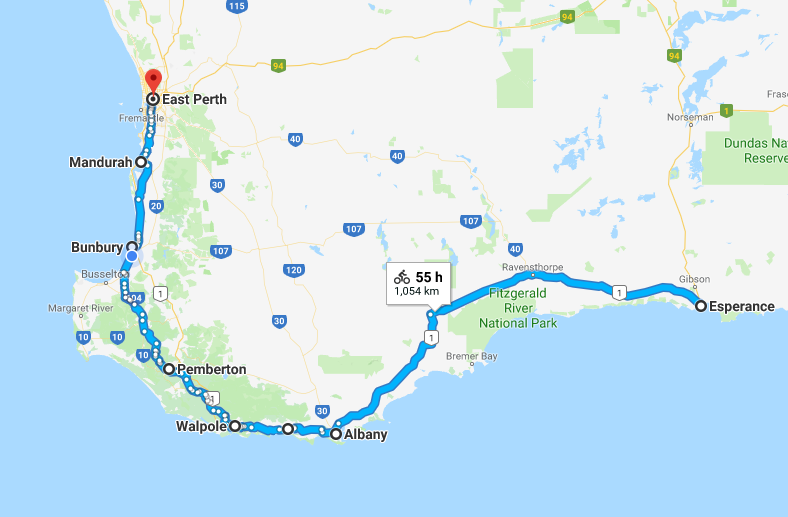 Chris's Bicycle Touring and Other Travel Adventures. Esperance to