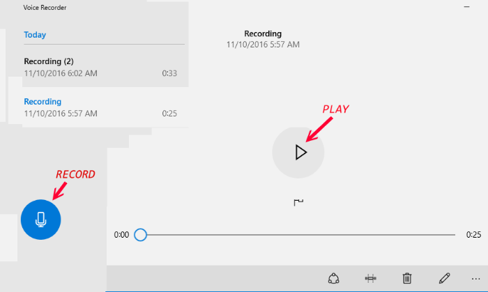 record video of my on screen actions and voice windows 10