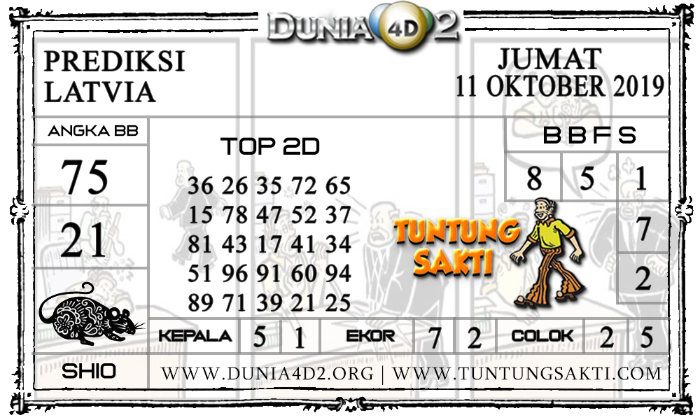 Prediksi Togel “LATVIA” DUNIA4D2 11 OKTOBER 2019