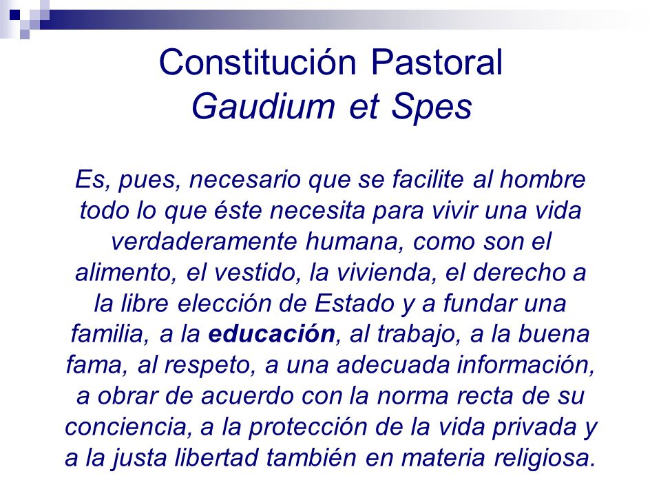 Justicia y Paz Tenerife: Gaudium et Spes, Pablo VI